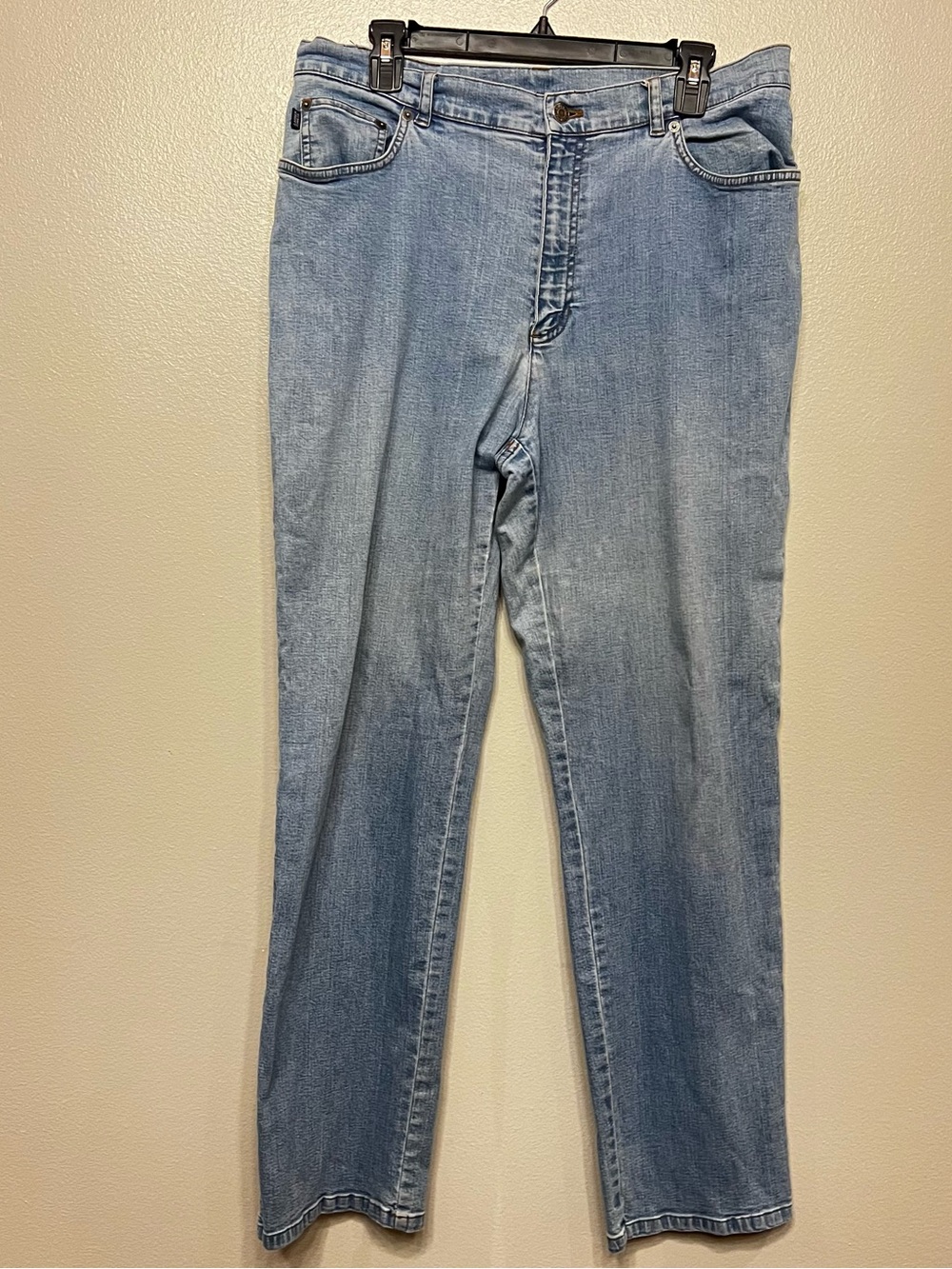 Lauren Ralph Lauren Women's Light Blue Straight Leg Jeans Size 14‎
